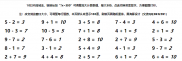 简单的小学生数学加减法练习题页面